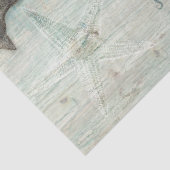 ヴィンテージビーチホエールスターフィッシュブルーウッドデクページ 薄葉紙 (詳細)