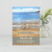 ヴィンテージビーチリハーサルディナー招待状 招待状 (スタンド正面)
