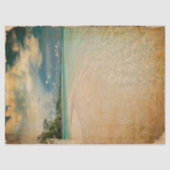 ヴィンテージビーチ写真の切り離しティッシュペーパー 薄葉紙 (正面)