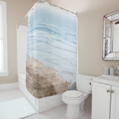 ヴィンテージビーチ写真 シャワーカーテン (インサイチュ)