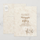 ヴィンテージビーチ日付はがきを保存 案内ポストカード (正面/裏面)