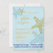 ヴィンテージビーチ結婚式招待状 招待状 (裏面)