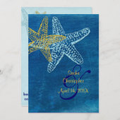 ヴィンテージビーチ結婚式招待状 招待状 (正面/裏面)