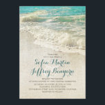 ヴィンテージビーチ結婚式招待状 招待状<br><div class="desc">ヴィンテージエレガントビーチ結婚式招待状とティール（緑がかった色）の青い海の波。招待状海辺と目的地の結婚式。-------こ連絡のデザインにもしついて質問があるカスタムか、色要求がある。----------- ITもしボタカスタマイズンを押すと、フォントのスタイル、色、サイズ、移動などを変更できる。</div>