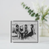 ヴィンテージビーチ美しい写真 ポストカード (スタンド正面)