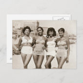 ヴィンテージビーチ美しい ポストカード (正面/裏面)