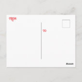 "ヴィンテージビーチ美しい" ポストカード (裏面)