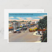 ヴィンテージビーチ通り,デイトナビーチフロリダ ポストカード (正面/裏面)