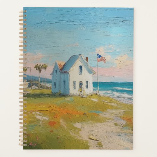 ヴィンテージビーチ7月4日アメリカ独立 プランナー手帳 (正面)