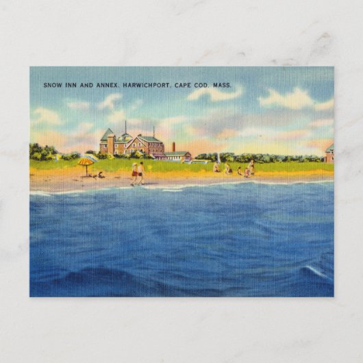 ヴィンテージビーチ、マサチューセッツ州ケープコッド ポストカード (正面)