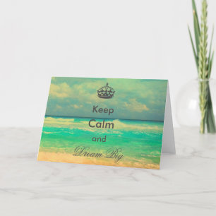 ヴィンテージビーチ「保Calm and Dream Big」引用文 カード