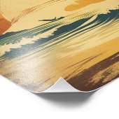 ヴィンテージビーチ- 1 フォトプリント            (角)