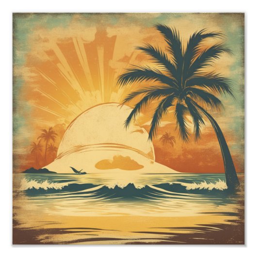 ヴィンテージビーチ- 1 フォトプリント            (正面)