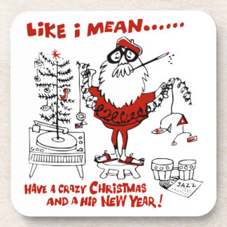 ヴィンテージビートニククリスマスデザイン コースター