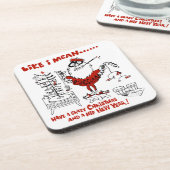 ヴィンテージビートニククリスマスデザイン コースター (左側)