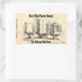 ヴィンテージビーハイブハニージャイルスティッカー 長方形シール (バッグ)