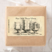 ヴィンテージビーハイブハニージャールラベル ラベル (インサイチュ)