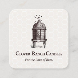 ヴィンテージビーハイブ養蜂 スクエア名刺