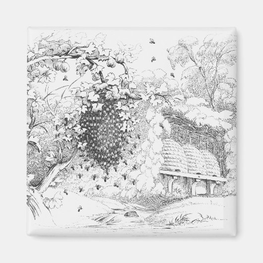 ヴィンテージビーハイブ マグネット (正面)