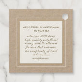 ヴィンテージビーハニージャールネックラベルビーキーパー フェイバータグ (裏面)