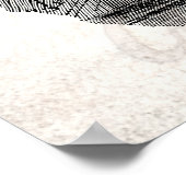 ヴィンテージビーバー1800sビーバーイラストレーションテンプレート ポスター (角)