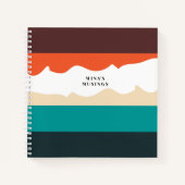 ヴィンテージビーブズカラーブロックスパイラルノートブック ノートブック (正面)