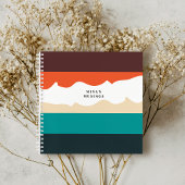 ヴィンテージビーブズカラーブロックスパイラルノートブック ノートブック