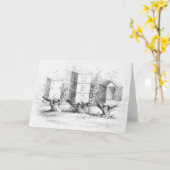 ヴィンテージビーボックスハチミツ カード (黄色い花)