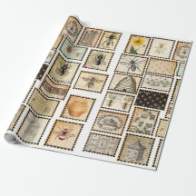 ヴィンテージビーラッピング紙