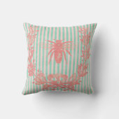 ヴィンテージビーリースピンク色 クッション (裏面)