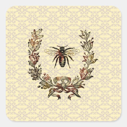 ヴィンテージビーリース スクエアシール (正面)