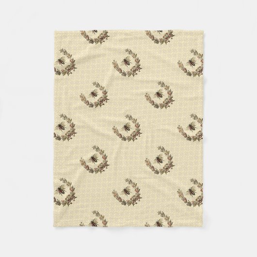 ヴィンテージビーリース フリースブランケット (正面)