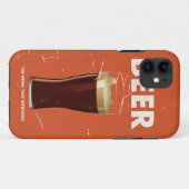 ヴィンテージビールのコマーシャルのポスター Case-Mate iPhoneケース (裏面(横))