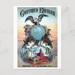 ヴィンテージビールのポスター ポストカード