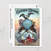 ヴィンテージビールのポスター ポストカード (正面/裏面)