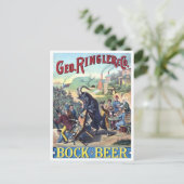 ヴィンテージビールのポスター ポストカード (スタンド正面)