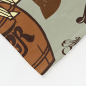 ヴィンテージビールフリースブランケット フリースブランケット (角)