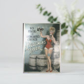 ヴィンテージビールポスター素晴らし、労働者の選択なし ポストカード (スタンド正面)