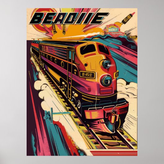 ヴィンテージビールポスター – レトロ醸造所の広告 ポスター (正面)