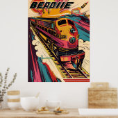 ヴィンテージビールポスター – レトロ醸造所の広告 ポスター (キッチン)