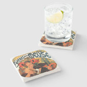 ヴィンテージビールミューズ ストーンコースター (横)