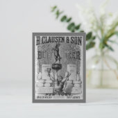 ヴィンテージビール広告 ポストカード (スタンド正面)