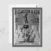 ヴィンテージビール広告 ポストカード (正面/裏面)