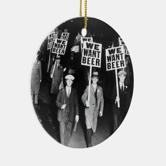 ヴィンテージビール禁止抗議 セラミックオーナメント (右)