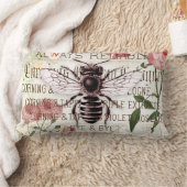 ヴィンテージビーローズブーケエフエメラデクページ ランバークッション (ブランケット)