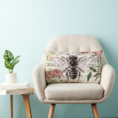 ヴィンテージビーローズブーケエフエメラデクページ ランバークッション (椅子)