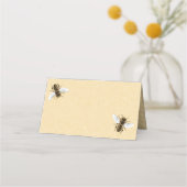 ヴィンテージビー及びハニカムパターン プレイスカード (正面)