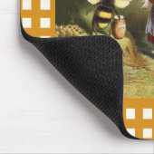 ヴィンテージビー小さな女の子ハニーポット マウスパッド (コーナー)