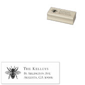 ヴィンテージビー差出人住所スタンプ ラバースタンプ (押印)