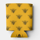 ヴィンテージビー柄、黒黄。 缶クーラー (裏面)